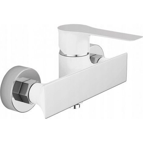 Robinet de douche mural Raila, chrome blanc (1/3)