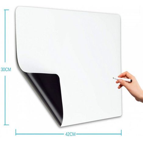 Tableau magnétique blanc A3 frigo menus listes feutres effaceur inclus