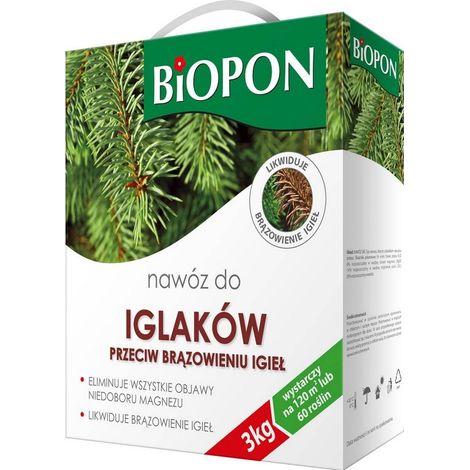 ABONO PARA CONÍFERAS. CONTRA EL MARRÓN DE LAS AGUJAS. 3 KG - BR BIO-1056