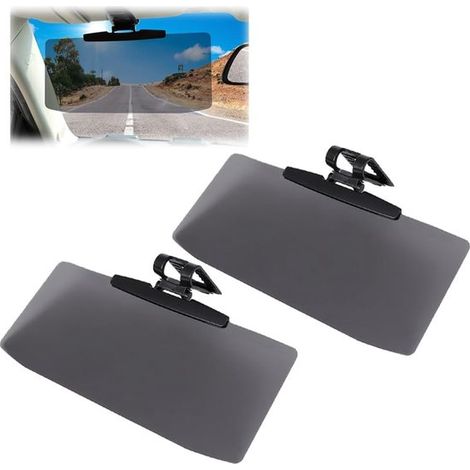 Extensor de parasol para coche de 2 piezas con clip,Parasol antideslumbrante para parabrisas (1/4)