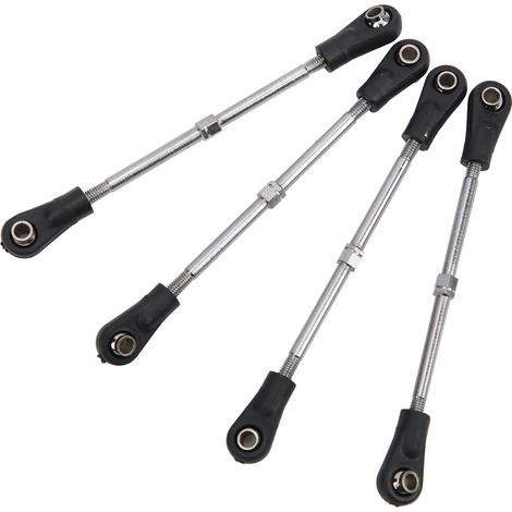 Tige de Direction Réglable 4 Pièces pour Camion RC 1/10 - Compatible Monster Truck Racing (1/5)