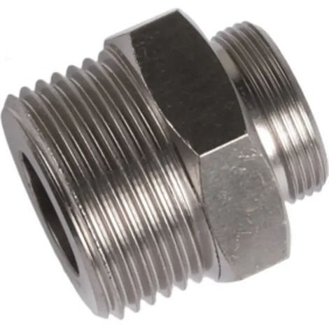 Écrou hexagonal 3/4" avec insertion 14 x 7 pour fermeture de fût compatible Hiwi et Micro Matic - Robuste et précis pour une connexion fiable en brassage