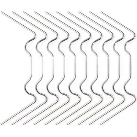 25 pièces Clips de Vitrage pour Serre, D'épaisseur Clips de Vitrage de Serre, Type W 1.2mm Serre Pinces en Acier Inoxydable, Idéal pour Serre Verre Accessoires Serre A-Crezuo