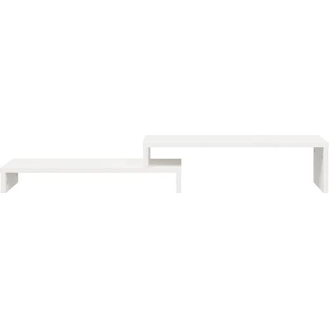 Soporte para monitor blanco (52-101) x 22 x 14 cm madera maciza de pino 020004439