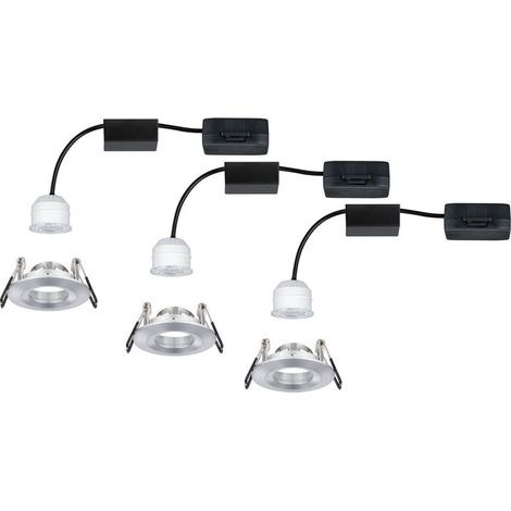 Paulmann 94305 EBL Nova mini Coin LED-Einbauleuchte 3er Set 4 W Aluminium
