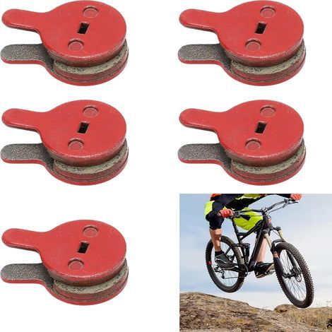 10 pastiglie freno a disco per bicicletta interamente in metallo, riempite d'olio, per BB5 M446, in resina semimetallica per mountain bike e bici/monopattini elettrici, dissipazione del calore miglior (1/5)
