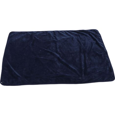 Babydecke, weich, warm, einlaufsicher, doppelseitig, flauschig, tragbar, für Zuhause und Büro, marineblau. (1/5)