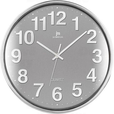 Lowell Justaminute 00816 Orologio al quarzo Cerchio Cromo, Grigio