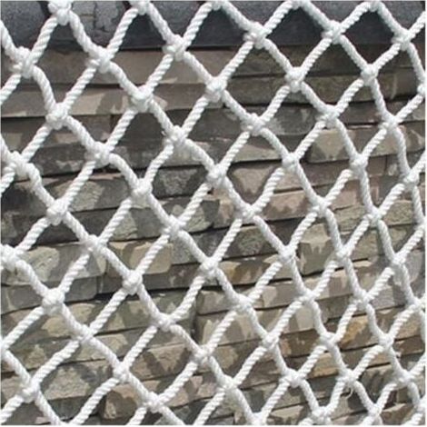 Filet de sécurité en nylon, filet antichute, fenêtre de balcon, corde solide et durable, empêche les chutes, filet résistant aux déchirures, décoration de clôture (1 x 6 m) (1/4)