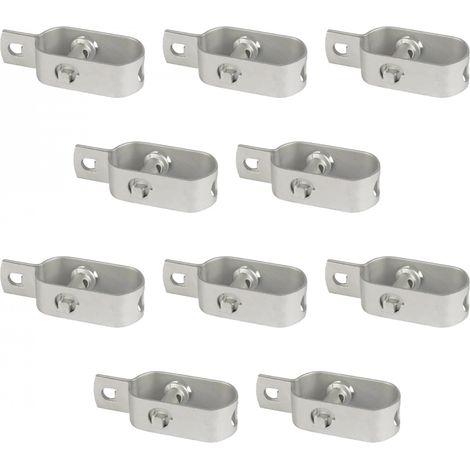 Lot de 10 tendeurs en acier galvanisé N°3 pour fil de grillage ou autre (1/4)
