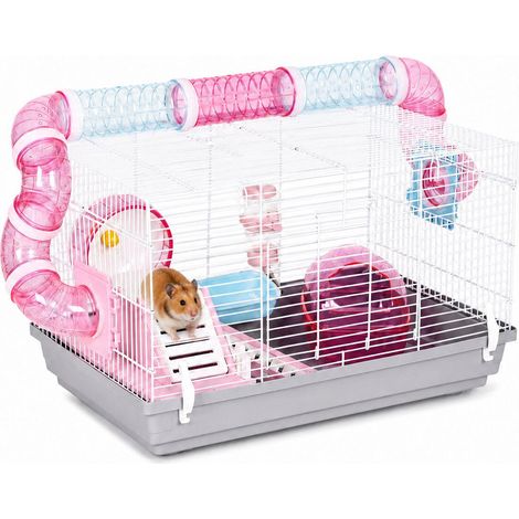 Rodent Cage with Tunnels and Accessories, 62x30x35 cm (1/5)