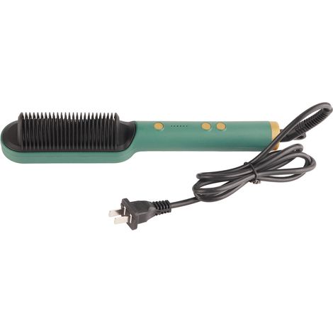 Peigne lisseur électrique à double usage (lissage et bouclage) - Prise américaine 110-240 V