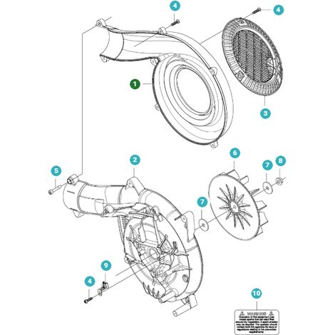 Volta cover ORIGINALE HUSQVARNA per soffiatore 525BX 585612601