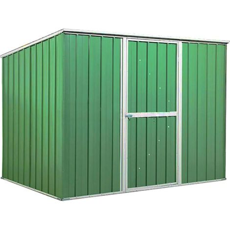 Casetta Box da Giardino in Lamiera di Acciaio Porta Utensili 260x185x192 cm Enaudi Verde