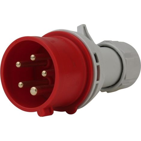 PCE CEE-Stecker 5-polig 16A rot Adapterstecker (1/3)