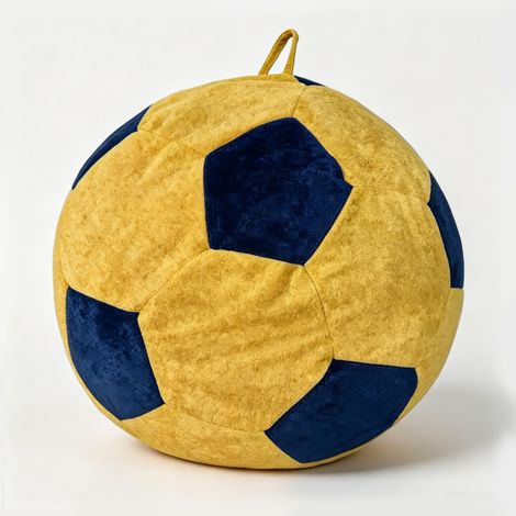 Pouf a pallone da calcio piccolo in flanella multicolore, imbottitura in schiuma HOMVRA (1/5)