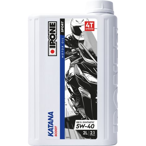 Aceite sintético Ipone Katana Scoot 5W40 2L para scooters de 4 tiempos Honda Yamaha Suzuki