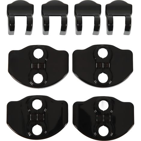 Cache-prise de porte de verrouillage noire, protection de garniture de remplacement pour Tesla Model 3 Model Y, couvercle de verrouillage de porte (1/5)