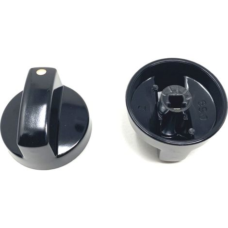 1 LOFRA MANOPOLA CUCINA PIANO COTTURA COLORE NERA ATTACCO MM 6-   M 3215 (1/3)