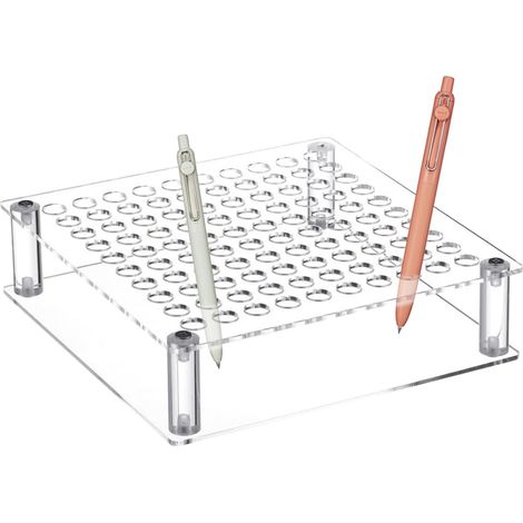 de Bureau pour Pinceaux Support Bureau Acrylique 100 Trous (1/5)