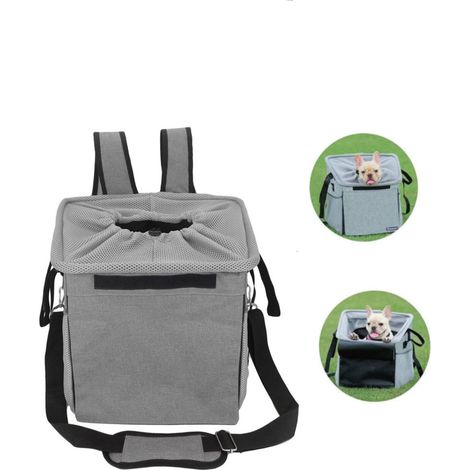 Faltbare Fahrradtasche für Haustiere – Outdoor-Rucksack für Haustiere – Fahrradkorb für Haustiere – 37 x 37 x 28 cm (1/5)