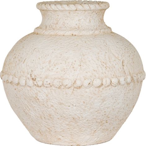 Medium Olympia Terracotta Vase - Ceramic - L30 x W32 x H32 cm - White