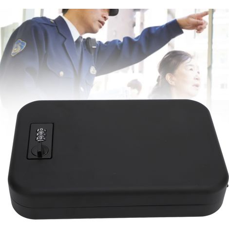 Coffre-fort portable à code de haute résistance Coffre de sécurité à combinaison petit pour bureau voyage automobile (1/5)