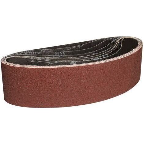 Bandes Abrasives 100x915 mm-8 Pièces de 80 Grain Bande Ponceuse pour Ponçage et Polissage avec Ponceuse à Bande Portable (1/5)