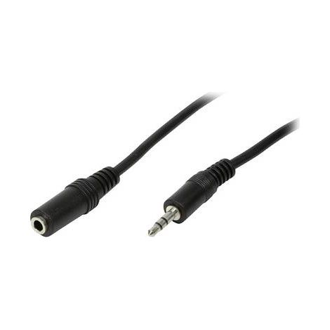Câble de raccordement LogiLink CA1054 Jack audio 3.00 m noir (mat) Y254932 (1/2)