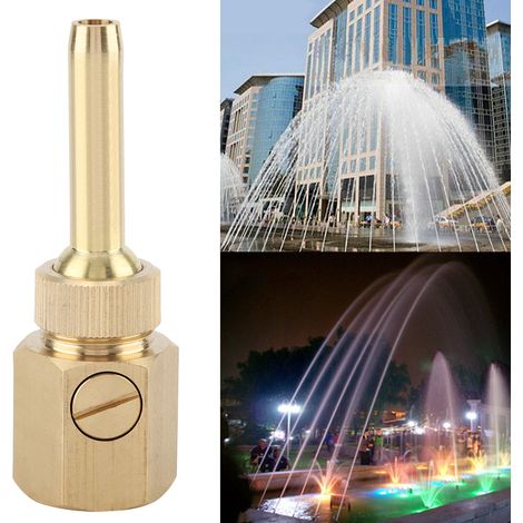 Verstellbare, universelle, gerade Messing-Springbrunnendüse mit Innengewinde (DN15) (1/5)