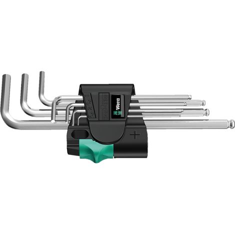 Wera 950 PKL/7 SM N Innen-Sechskant Winkelschraubendreher-Set 1.5 mm, 2 mm, 2.5 mm, 3 mm, 4 mm, 5 mm