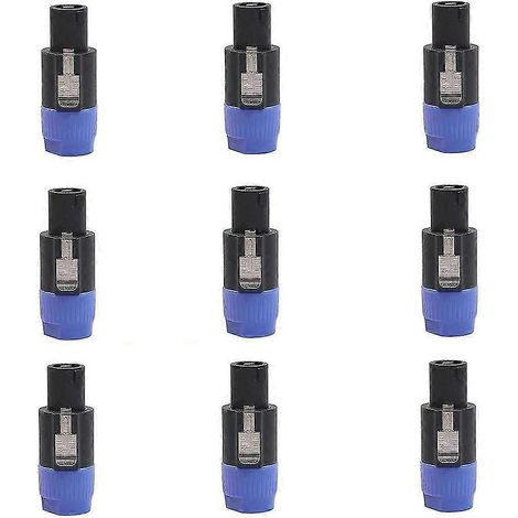 Connecteur Nl4fc à 4 pôles, 20 pièces, prise Ohm, câble Audio, adaptateur de prise, haut-parleur à 4 broches, femelle Ja (1/5)