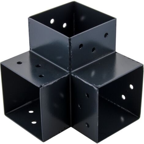 3D 90° Winkelverbinder für Holzpfosten, H.9 x T.9 cm Suki (1/5)