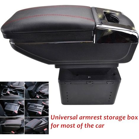 Coffret de Rangement Central pour Voiture, Accoudoir Universel avec Boîte de Stockage (1/4)