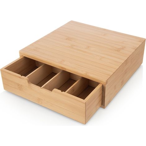 Organisateur de capsules de café en bambou (1/5)