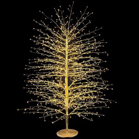 Albero Natale Luminoso Dorato, 1500 Led, Uso Intero ed Esterno - Altezza 1,50 Mt (1/5)