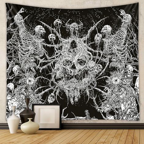 Wandteppich, Hintergrundstoff, trendiger Wandteppich, dekorativer Wandteppich im Bohème-Stil, 100 x 150 cm