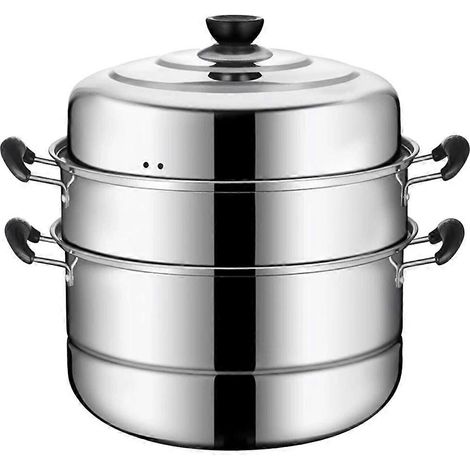 Cuiseur vapeur multifonctionnel en acier inoxydable, adapté à la cuisine, 1 unité (1/5)