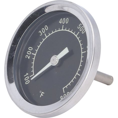 Thermomètre à cadran en acier inoxydable 100‑800℉, thermomètre à aiguille pour four et barbecue (1/5)