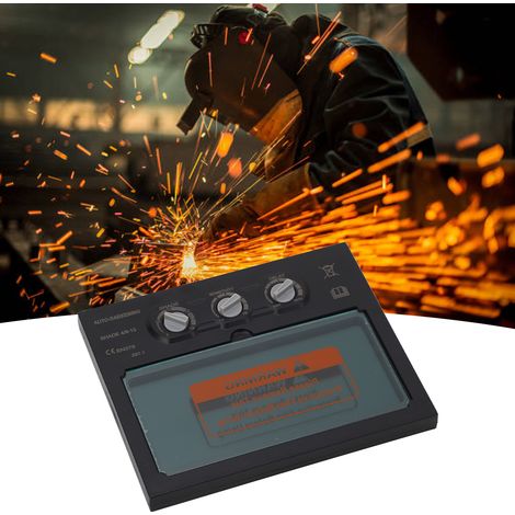 Casque de soudage TX400BF 92,5 × 42,5 mm / Lunettes de soudeur - Accessoires - Masque de soudage à atténuation optique automatique à énergie solaire (1/5)