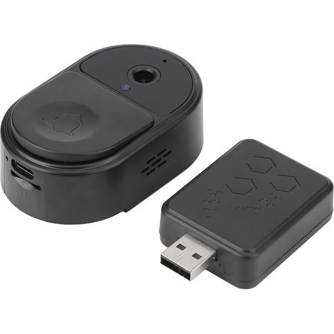 Sonnette vidéo sans fil WiFi 128 Go avec récepteur-AquaForge (1/4)