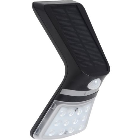 Aplique ilumin solar 1,5w 220lm 4000k ip65 ext. par polic ne