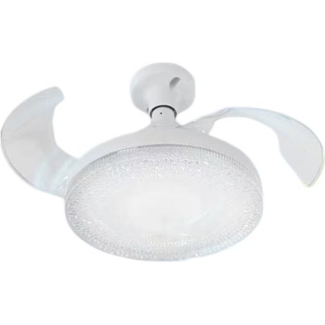 Ventilateur de plafond rétractable avec lumière, télécommande silencieuse pour salon et salle à manger, lampe suspendue intégrée-Alovez-WCY (1/3)