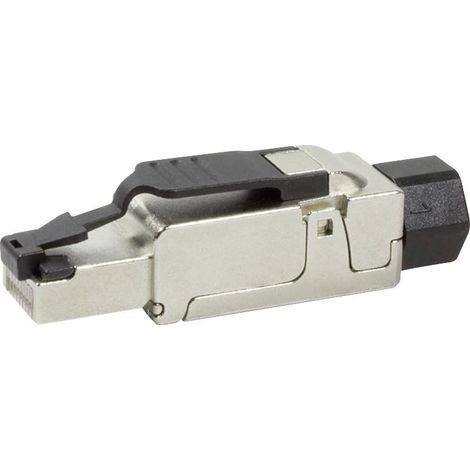 LogiLink MP0040 Fiche mâle à confectionner sur le terrain, Cat.6A, blindée, PrimeLine MP0040 noir, a (1/5)
