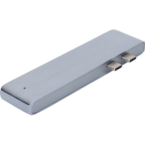 Station d'accueil USB-C 7-en-1 Argent pour MacBook Pro/Air, Hub Multiport avec Ports USB 3.1