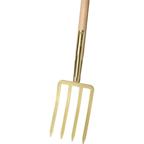 IDEAL Fourche-bêche modèle lourd avec 4 dents à baïonnette - 67000001