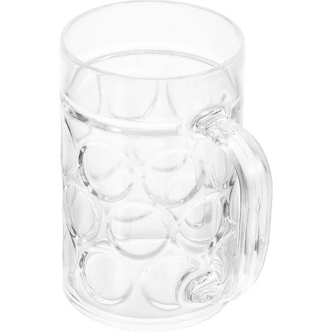Chope à bière transparente 500 ml pour adultes, idéale pour la maison ou le bar. Lot de 1. (1/5)