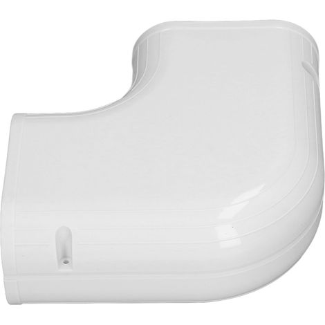 Cache-coude plat pour tuyau, série 433/130, cache-tuyau décoratif en PVC, accessoires pour tuyaux de climatiseur (1/5)
