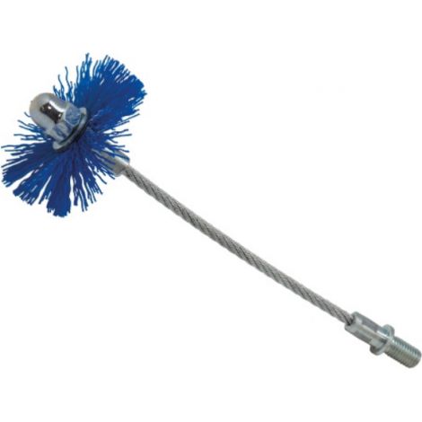 SCOVOLO TONDO NYLON PULIZIA CANNA FUMARIA CAMINO STUFE A PELLET (26113)