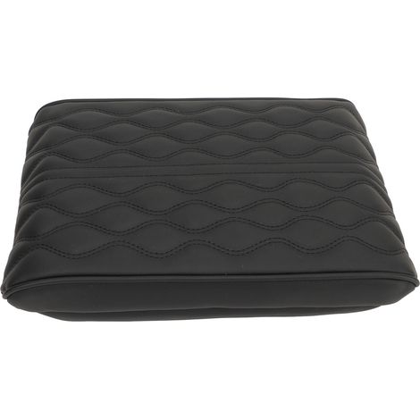 Coussin de console centrale pour Tesla Model 3/Y, housse en microfibre cuir noir, antidérapant, réversible, avec mousse à mémoire de forme, doux et résistant, protection contre les rayures, accessoire (1/5)